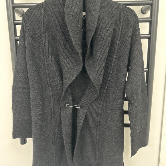 VINCE black shawl cardigan - XS - Picture 1 of 5
